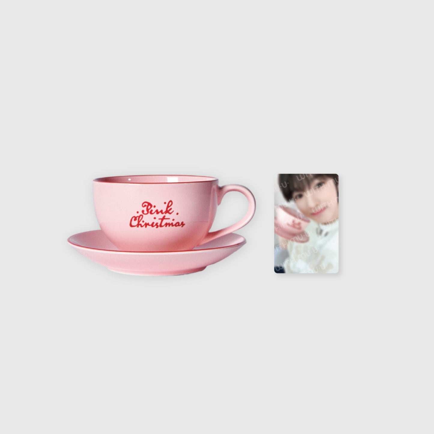 [PRE-ORDER] NCT WISH 2024 PINK CHRISTMAS OFFICIAL MD CUP & SAUCER SET