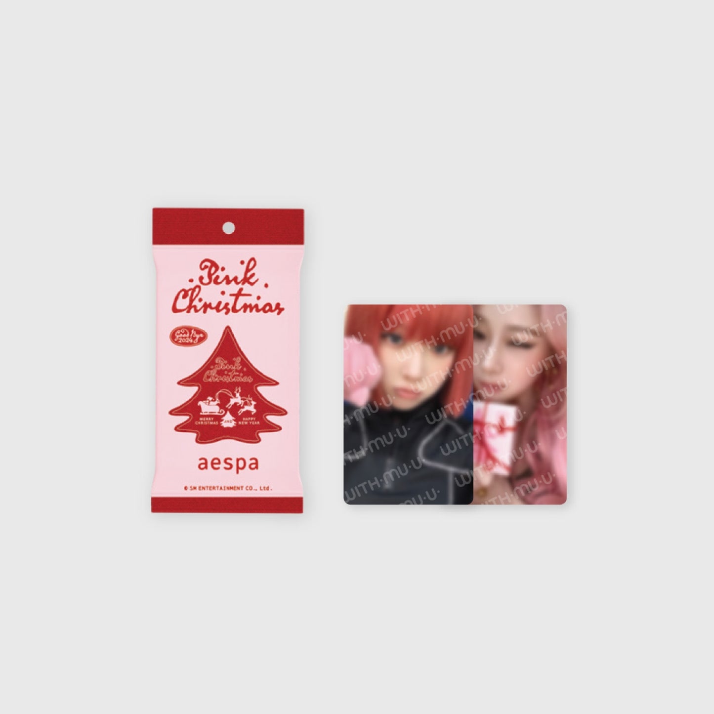 [PRE-ORDER] aespa 2024 PINK CHRISTMAS OFFICIAL MD PHOTO CARD RANDOM PACK