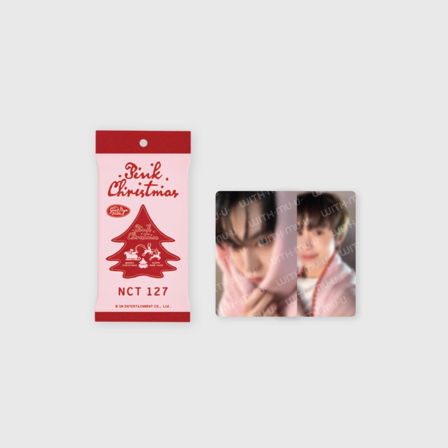 [PRE-ORDER] NCT 127 2024 PINK CHRISTMAS OFFICIAL MD PHOTO CARD RANDOM PACK