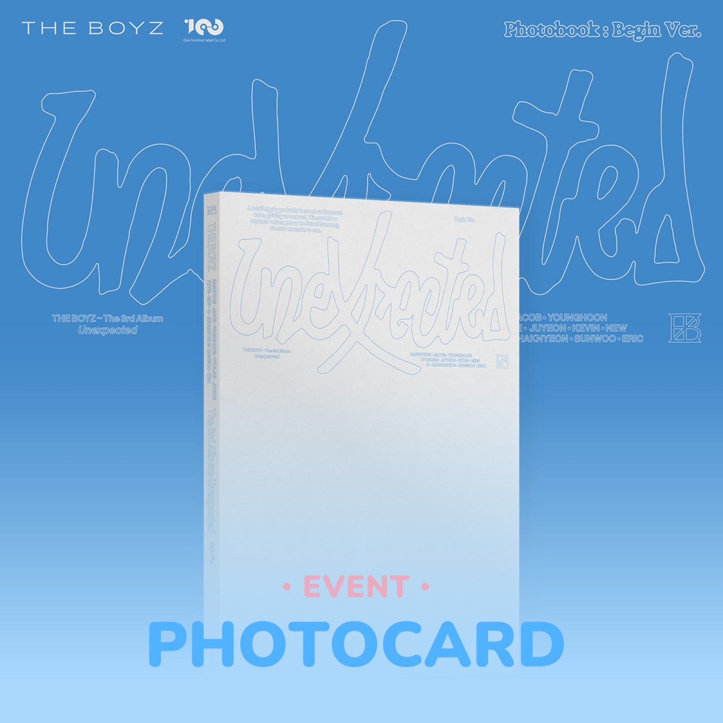 [PRE-ORDER BENEFIT] THE BOYZ The 3rd Album Unexpected (Photobook : Begin Ver.)