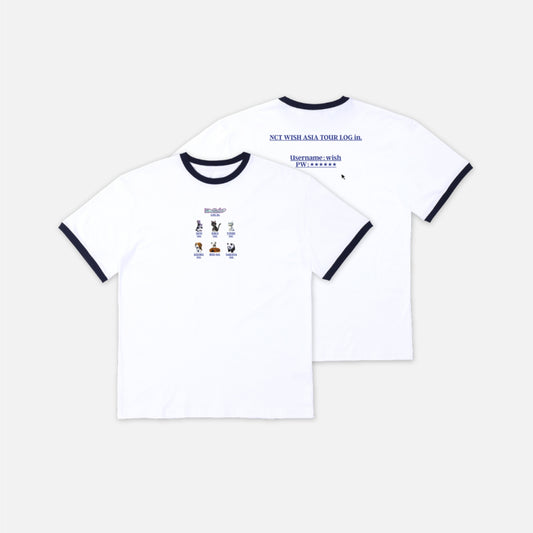 [PRE-ORDER] NCT WISH 2025 ASIA TOUR LOG in SEOUL OFFICIAL MD T-SHIRT