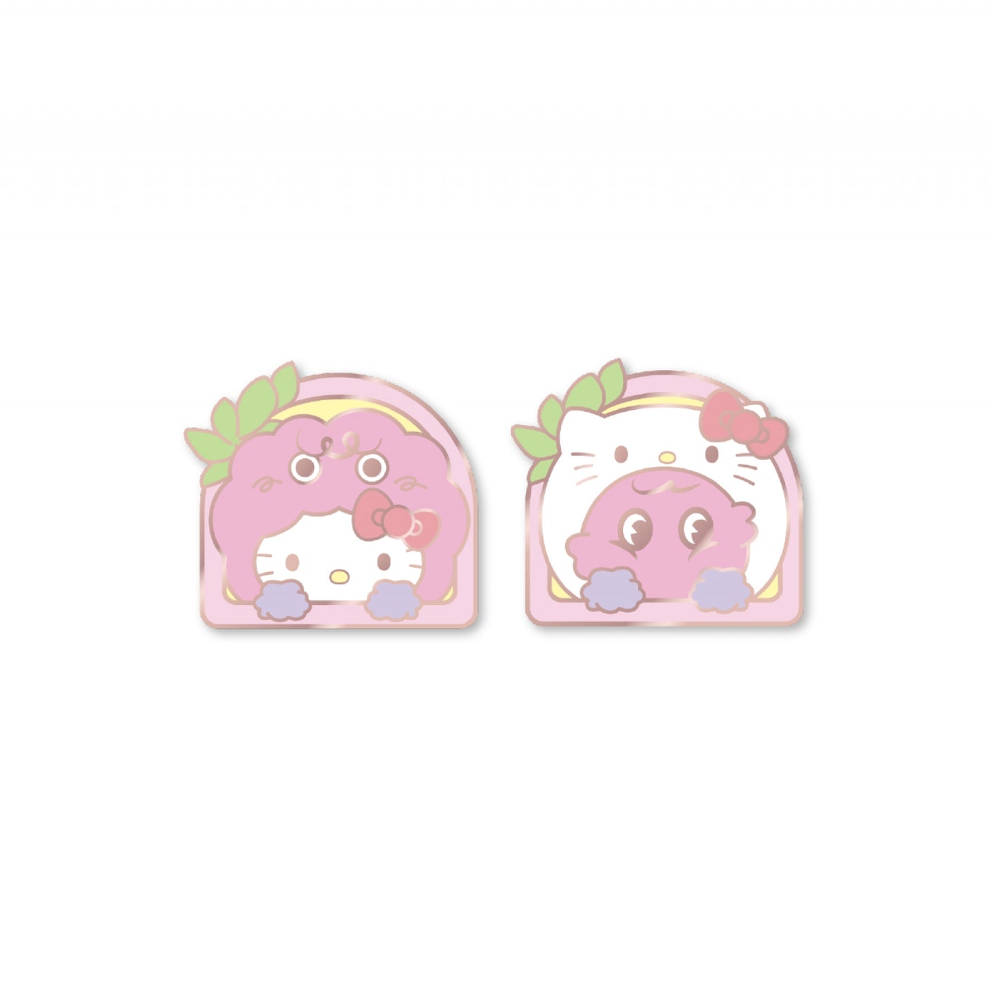 [PRE-ORDER EVENT] KEY X HELLO KITTY POP-UP STORE OFFICIAL MD METAL BADGE SET