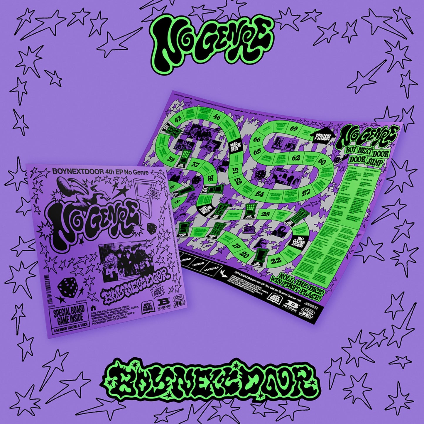 [PRE-ORDER BENEFIT] BOYNEXTDOOR 4th EP ALBUM No Genre (Board Game ver.)