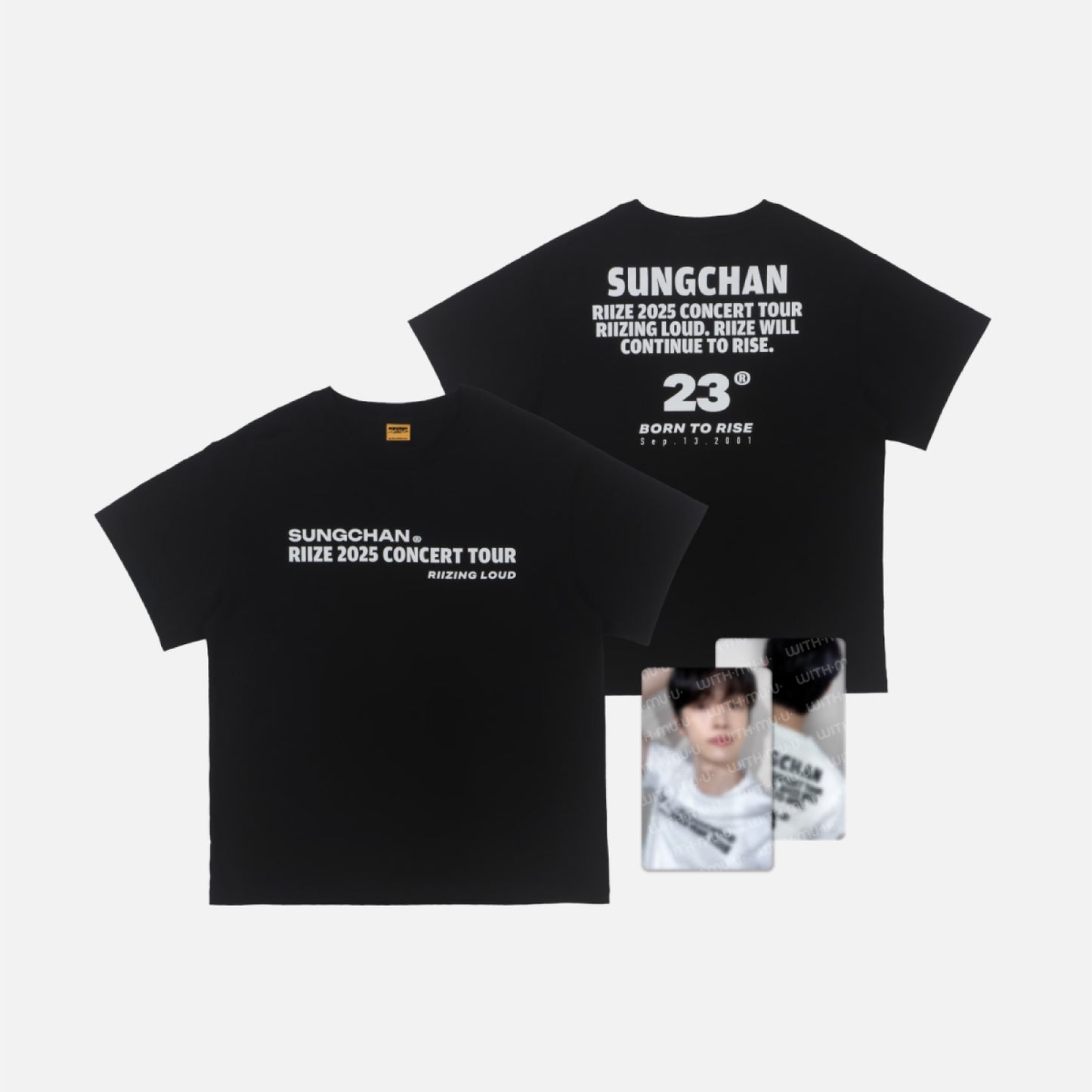 [PRE-ORDER] RIIZE CONCERT TOUR [RIIZING LOUD] OFFICIAL MD T-SHIRT SET (BLACK)