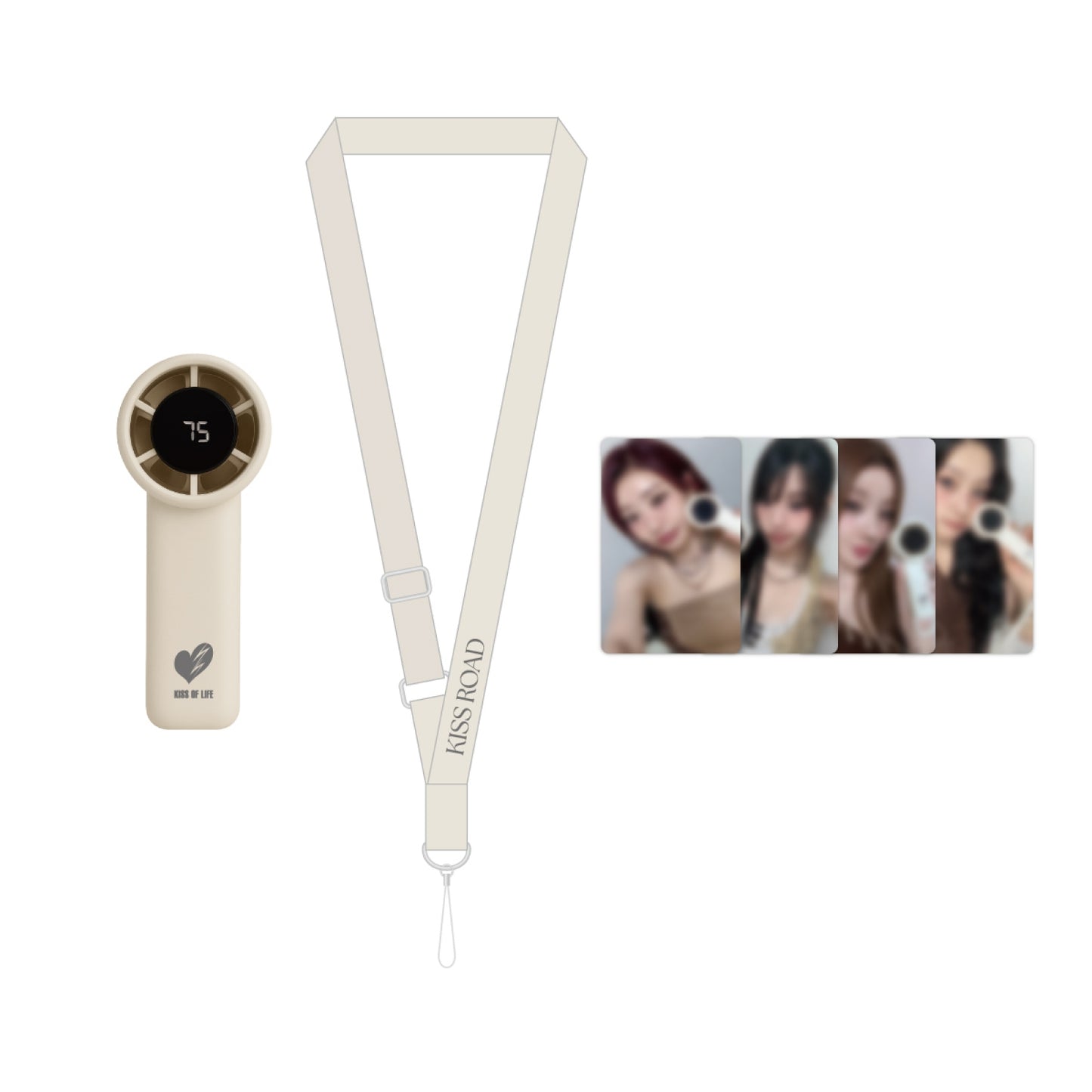 [PRE-ORDER] KISS OF LIFE [KISS ROAD] SEOUL ENCORE OFFICIAL MD HANDHELD FAN