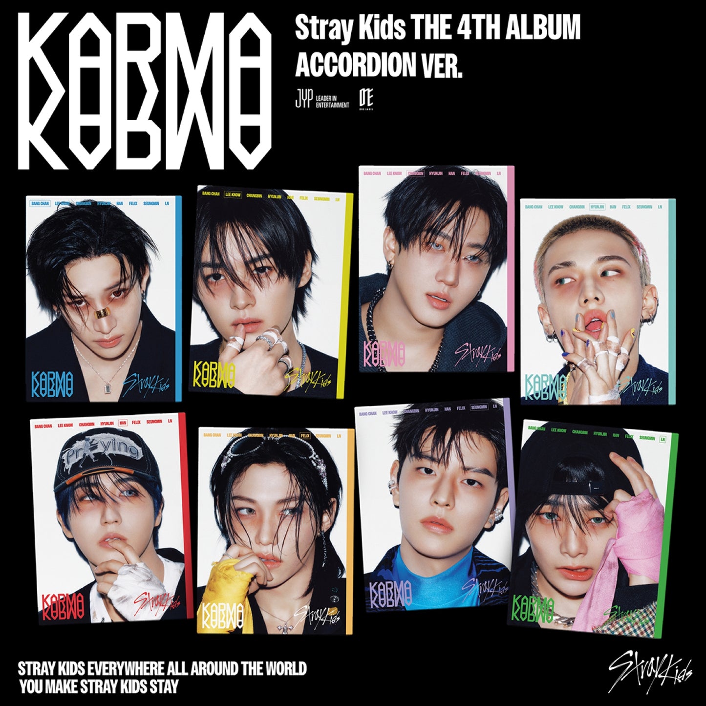 [PRE-ORDER BENEFIT] Stray Kids 4th Full Album KARMA (ACCORDION VER.)