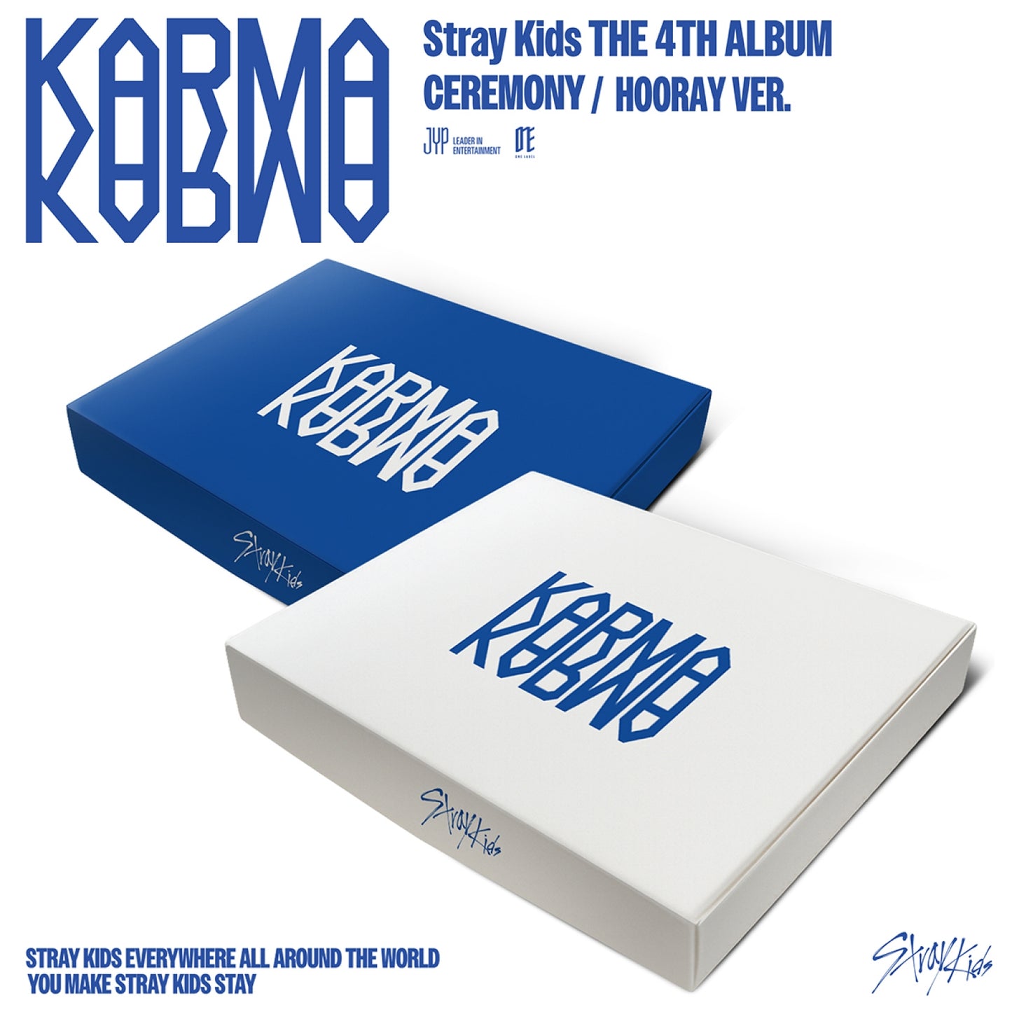 [PRE-ORDER BENEFIT] Stray Kids 4th Full Album KARMA (CEREMONY VER., HOORAY VER.)
