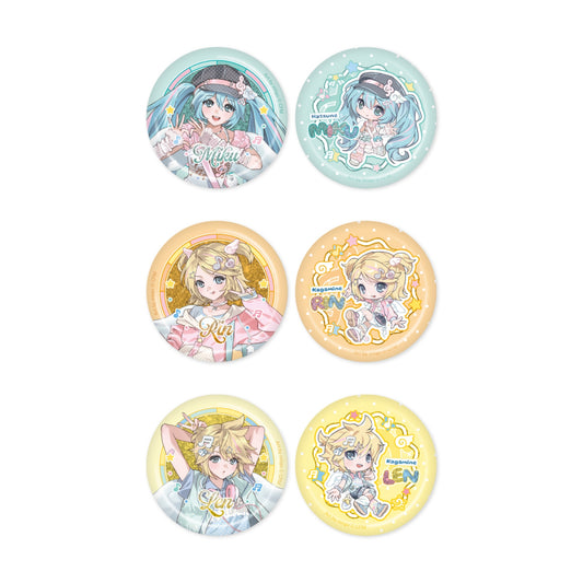 [PRE-ORDER] MIKU & RIN & LEN POP-UP STORE in SEOUL [Meet and Greet] OFFICIAL MD CAN BADGE SET A TYPE