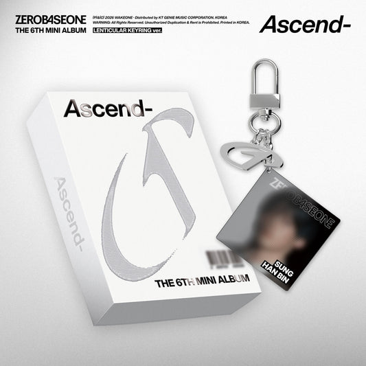 [PRE-ORDER] ZEROBASEONE The 6th Mini Album Ascend- (LENTICULAR KEYRING Ver.)
