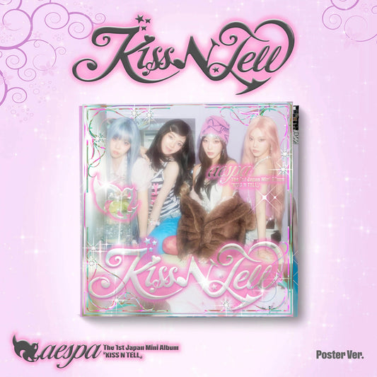 [PRE-ORDER BENEFIT] aespa Japan 2nd Mini Album  Kiss N Tell (Poster Ver.)
