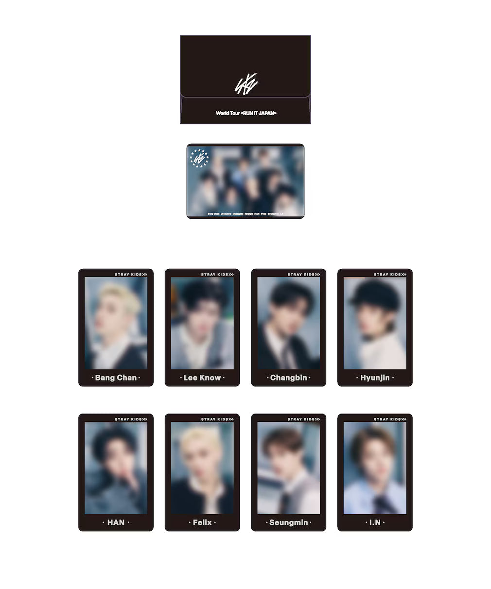 [PRE-ORDER EVENT] Stray Kids World Tour RUN IT JAPAN OFFICIAL MD PHOTO CARD SET (9PIECES) A