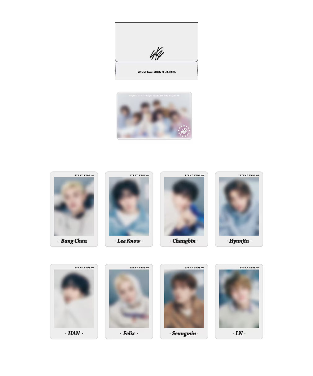 [PRE-ORDER EVENT] Stray Kids World Tour RUN IT JAPAN OFFICIAL MD PHOTO CARD SET (9PIECES) B