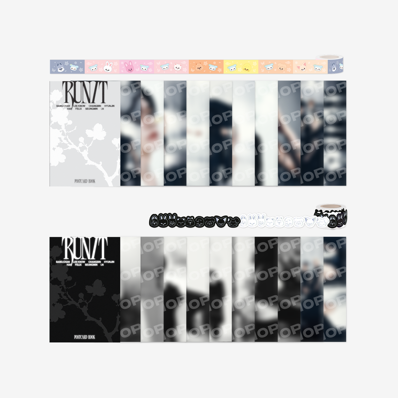 [PRE-ORDER EVENT] Stray Kids World Tour RUN IT SEOUL MD POSTCARD BOOK & ROLL STICKER SET