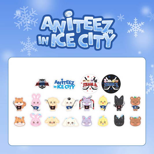 ATEEZ X ANITEEZ POP-UP 'ANITEEZ IN ICE CITY' OFFICIAL MD DECO STICKER SET