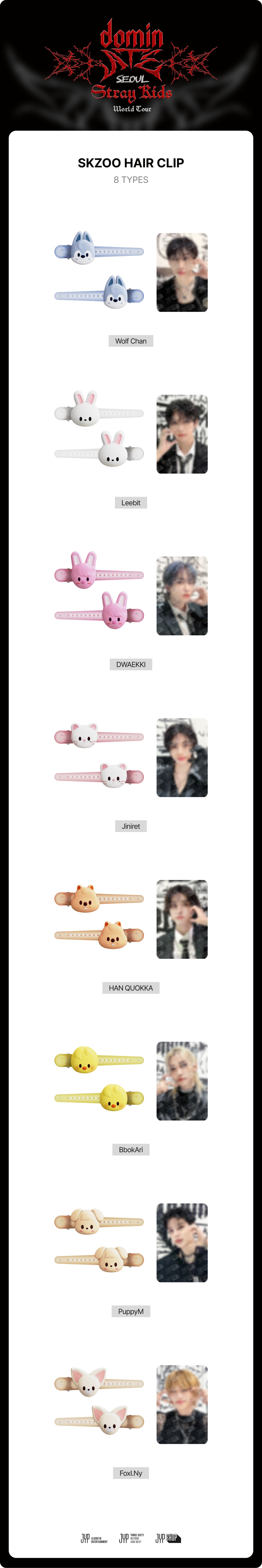 PRE-ORDER] Stray Kids dominATE SEOUL OFFICIAL MERCH HAIR CLIP