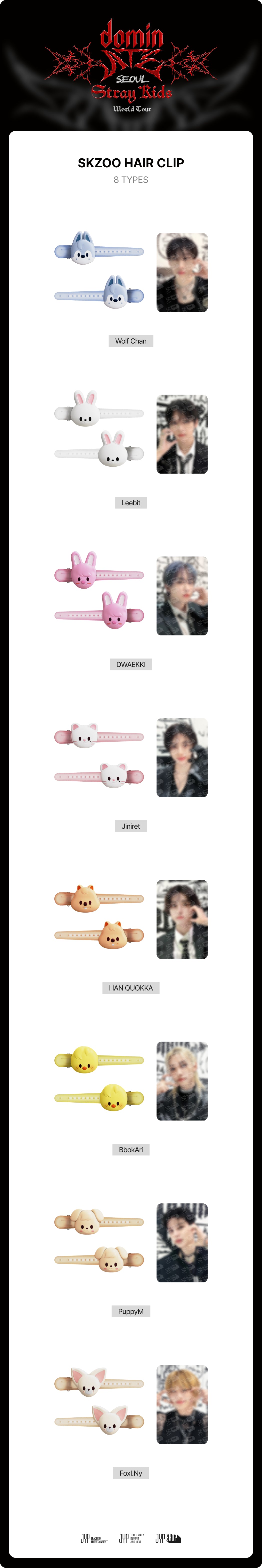 [PRE-ORDER] Stray Kids dominATE SEOUL OFFICIAL MERCH HAIR CLIP