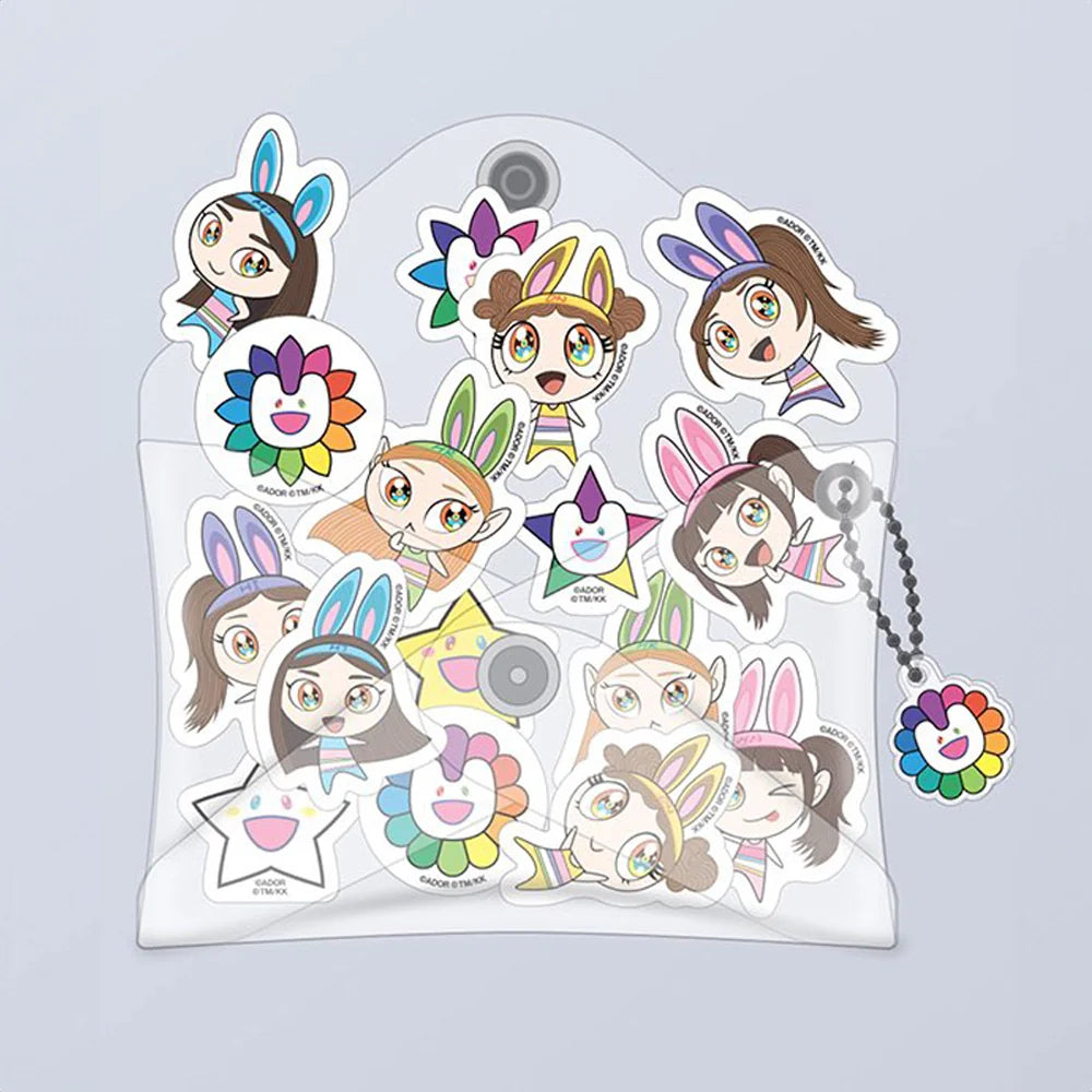 NewJeans Supernatural POP-UP NewJeans X MURAKAMI MD PVC STICKER PACK