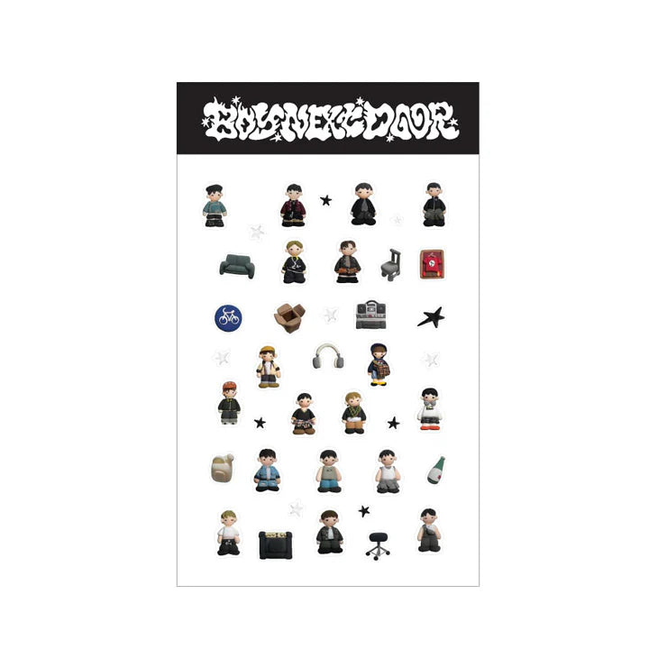 [PRE-ORDER] BOYNEXTDOOR No Genre OFFICIAL MD CHARACTER STICKER