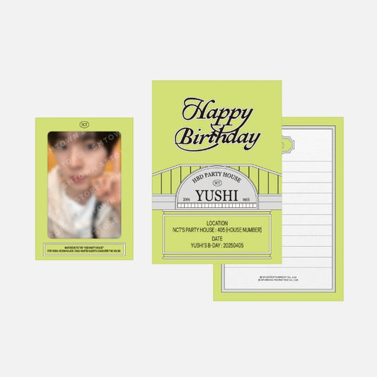 NCT YUSHI OFFICIAL MD ARTIST BIRTHDAY PARTY CARD