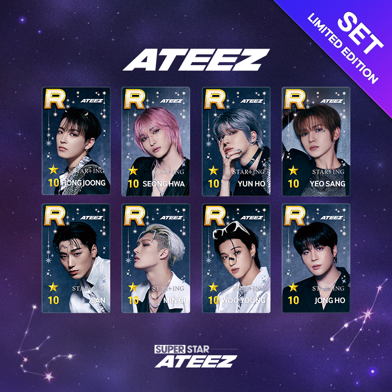 [PRE-ORDER] ATEEZ SUPERSTAR 10TH ANNIVERSARY POP-UP OFFICIAL PHOTOCARD