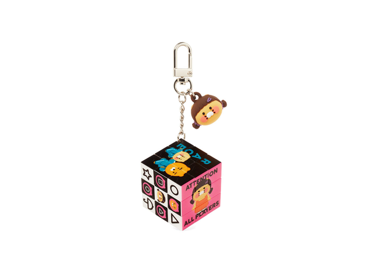 SQUID GAME X KAKAO FRIENDS Official MD Cube Keyring