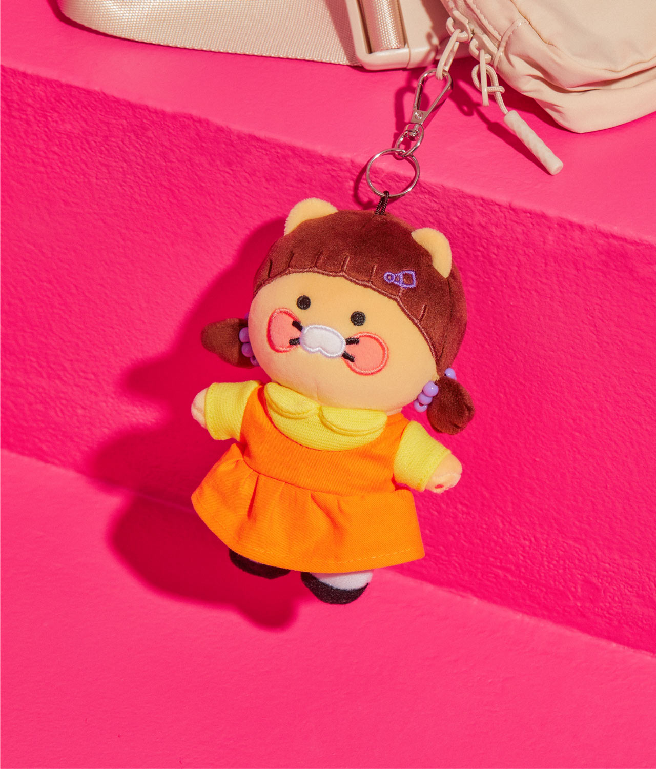 SQUID GAME X KAKAO FRIENDS Official MD Plush Keyring