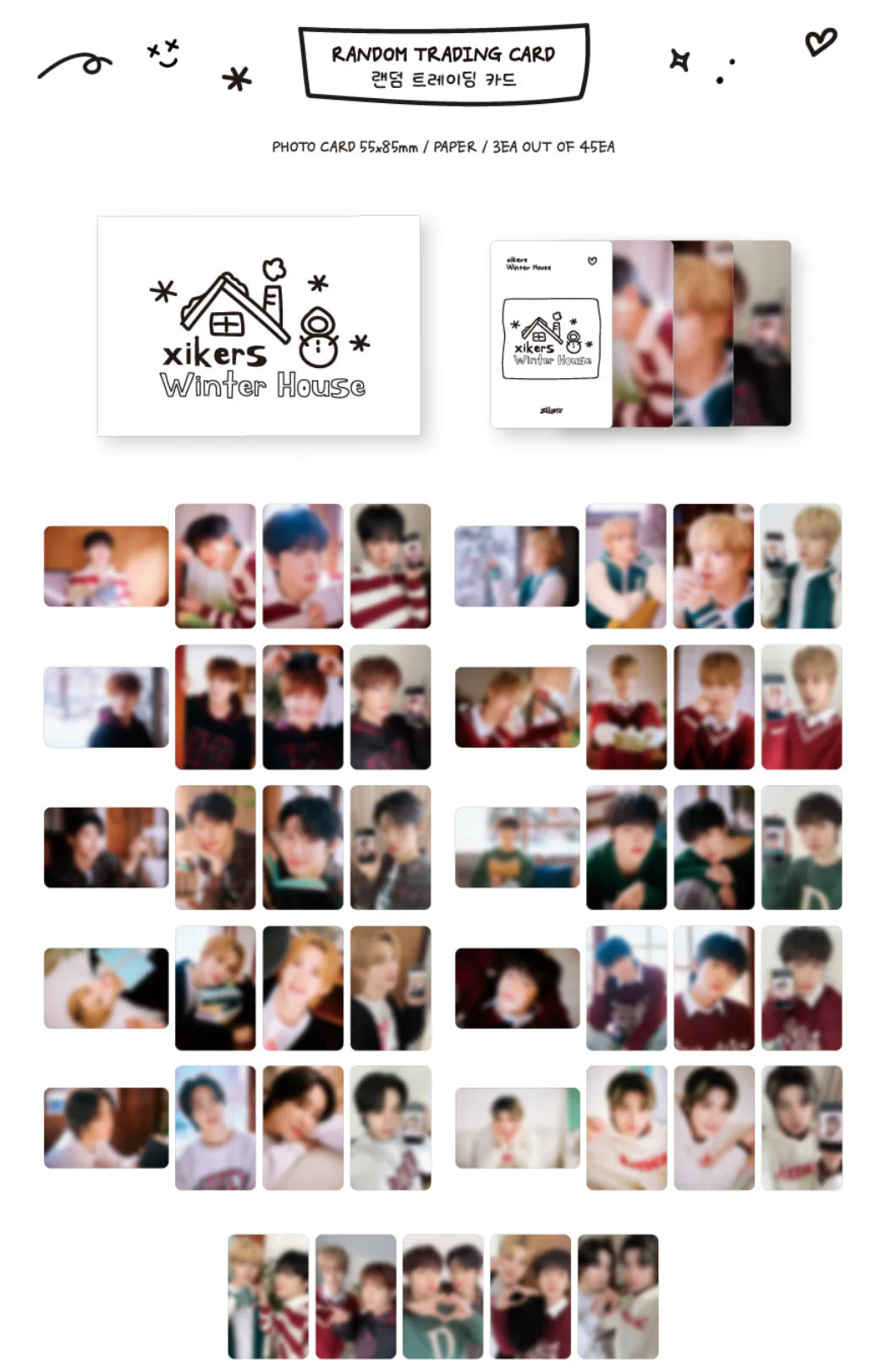 [PRE-ORDER EVENT] xikers OFFICIAL WINTER MD [Winter House] RANDOM TRADING CARD