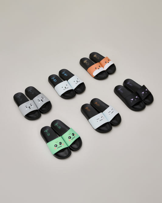[PRE-ORDER] SPAO & MONMUNGCHI X & MUSINSA 25SS SUMMER NIGHT COLLECTION Slide Shoes