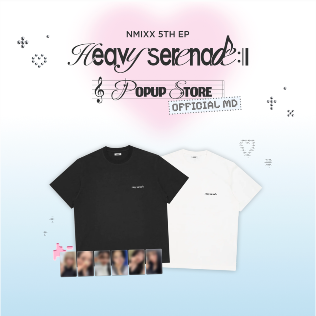 [PRE-ORDER] NMIXX [Heavy Serenade] POP-UP STORE OFFICIAL MD T-SHIRT