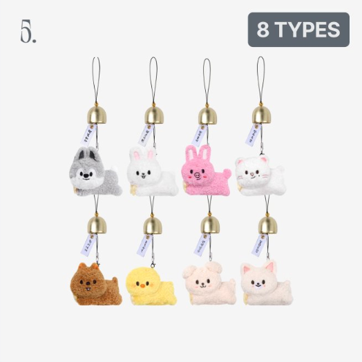 [PRE-ORDER EVENT] Stray Kids World Tour RUN IT SEOUL MD SKZOO PLUSH DOOR BELL KEYRING