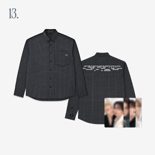 [PRE-ORDER EVENT] Stray Kids World Tour RUN IT SEOUL MD CHECK SHIRT