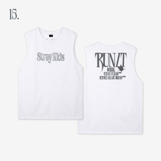 [PRE-ORDER EVENT] Stray Kids World Tour RUN IT SEOUL MD SLEEVELESS TOP