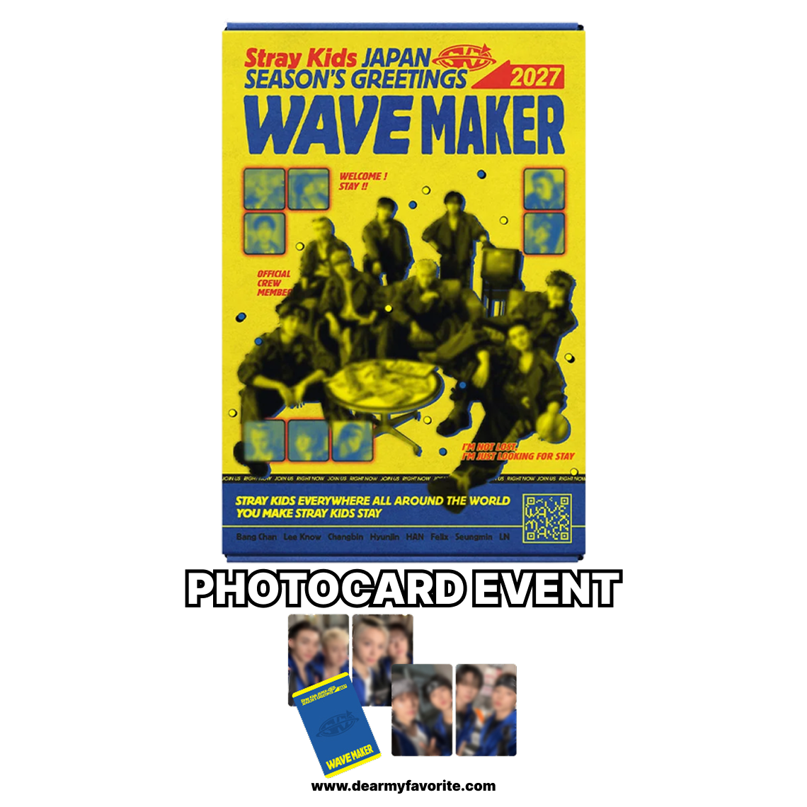 [PRE-ORDER BENEFIT] Stray Kids 2027 JAPAN SEASON’S GREETINGS WAVE MAKER