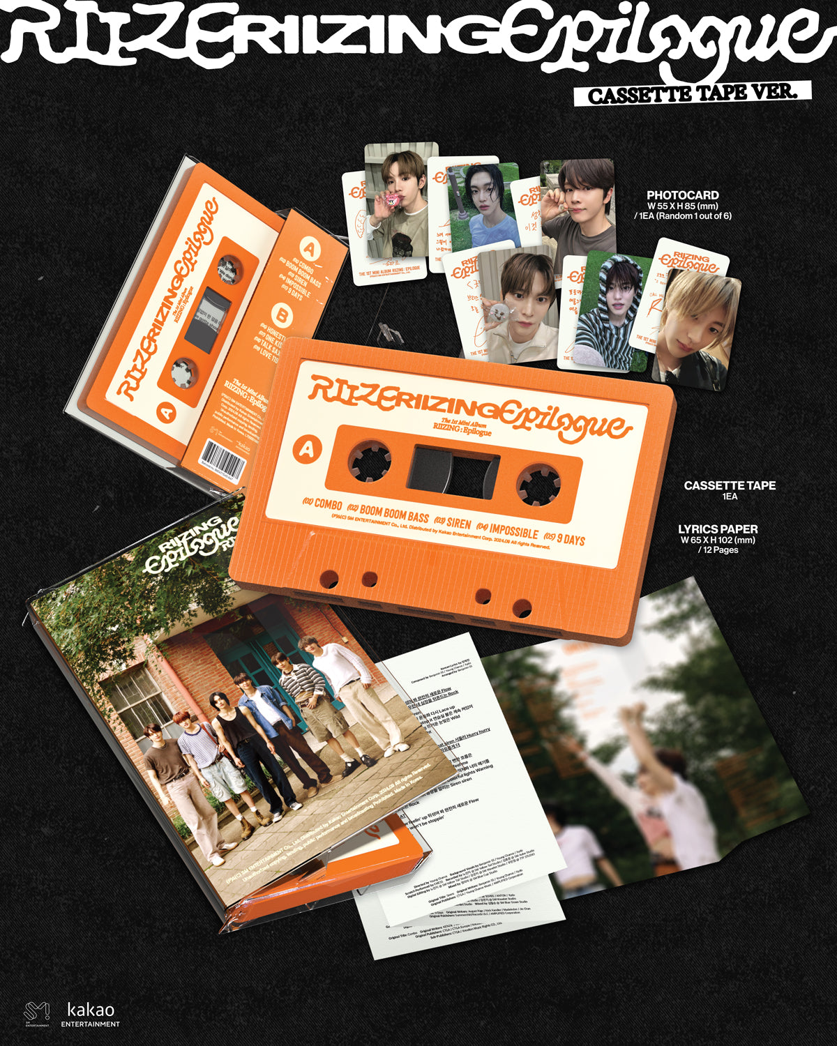 [PRE-ORDER] RIIZE 1st Mini Album RIIZING : Epilogue (CASSETTE TAPE Ver.)