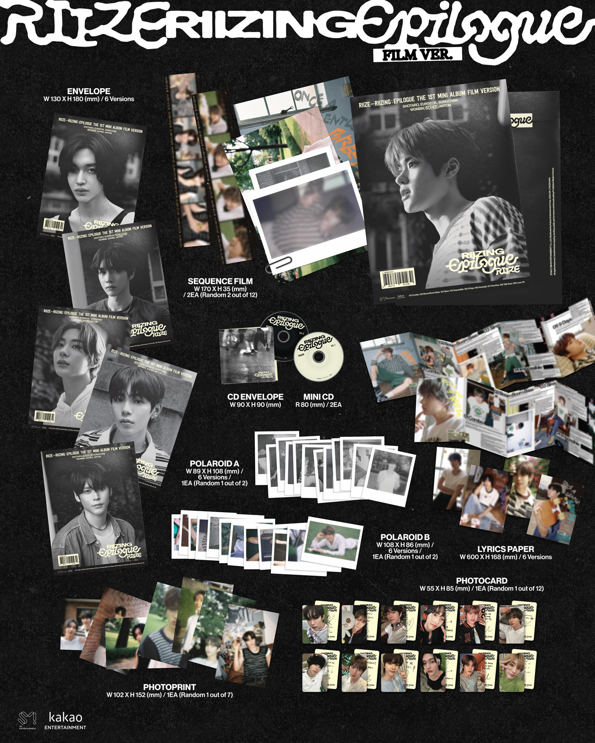 [PRE-ORDER] RIIZE 1st Mini Album RIIZING : Epilogue (FILM Ver.)