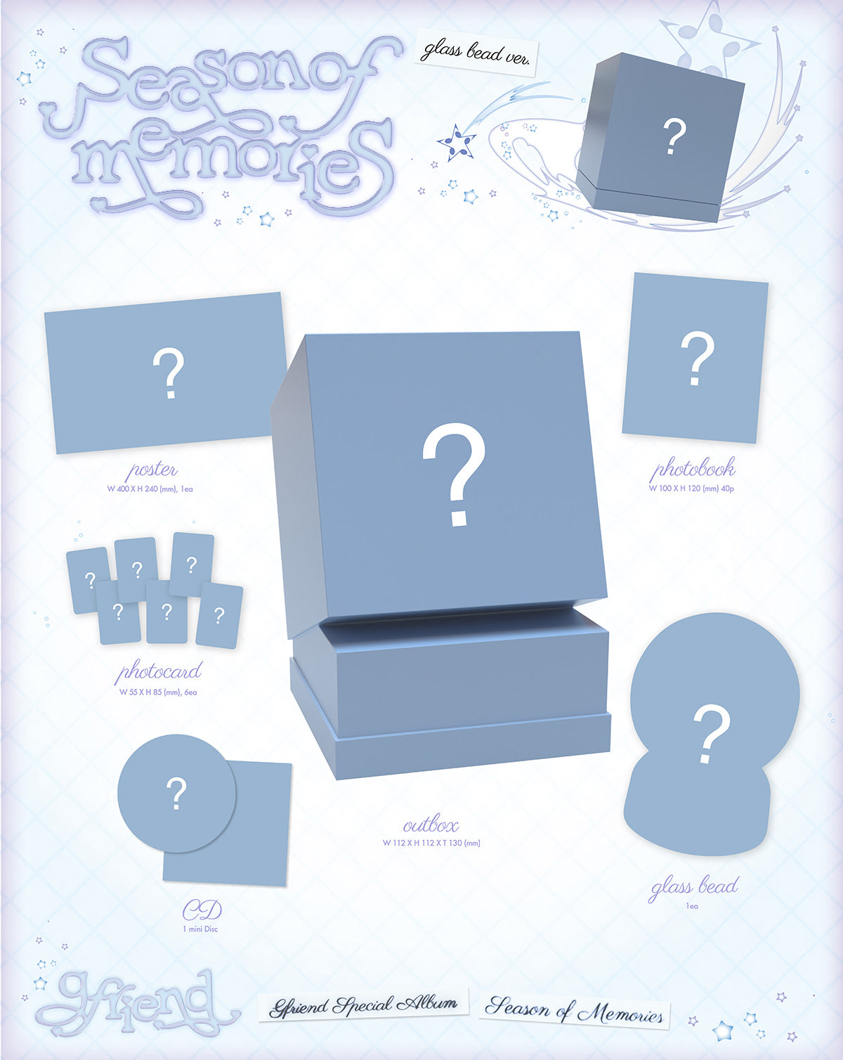 [PRE-ORDER BENEFIT] GFRIEND SPECIAL ALBUM Season of Memories (Glass Bead ver.)