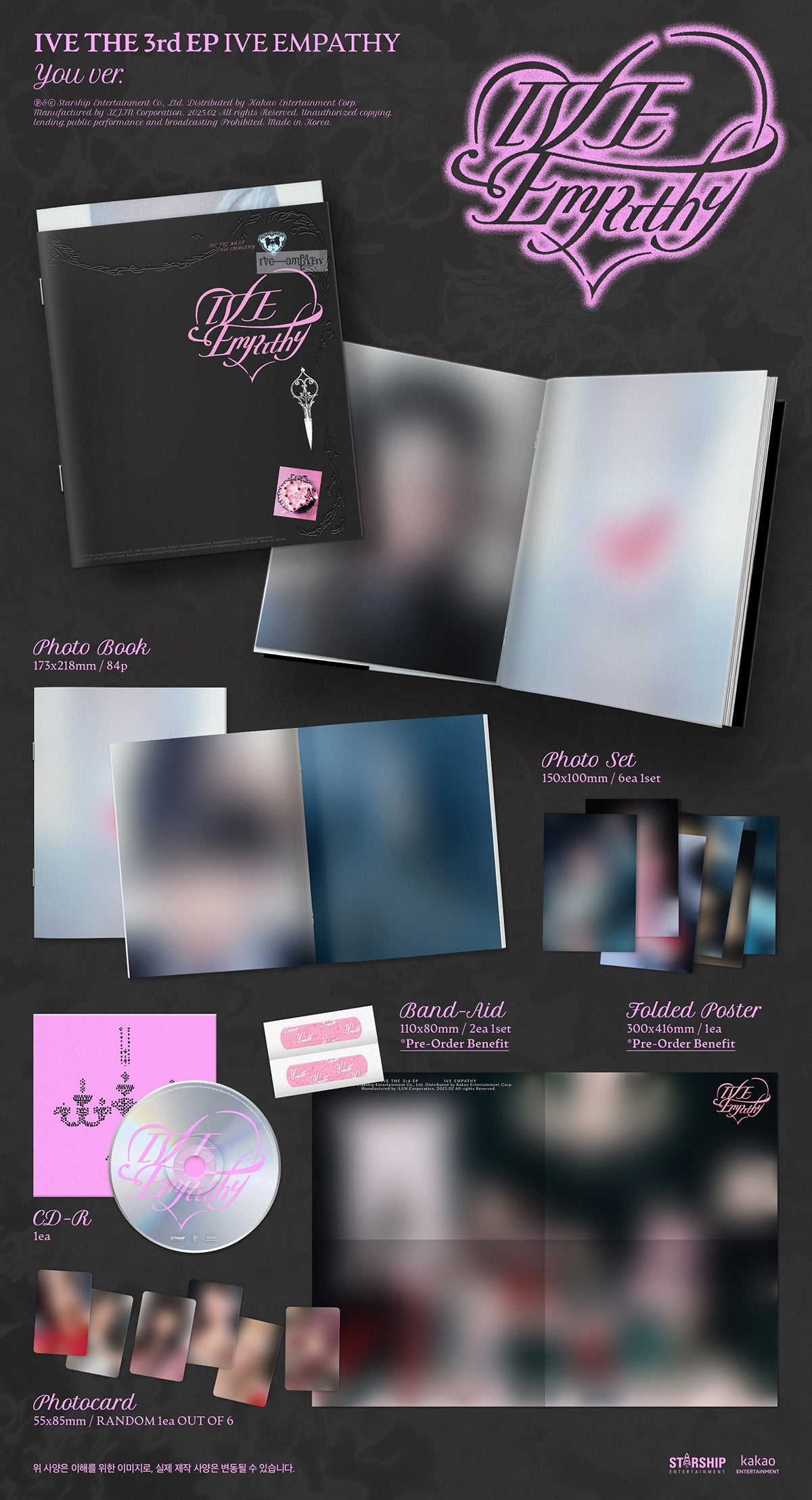 [PRE-ORDER BENEFIT] IVE 3RD ALBUM IVE EMPATHY