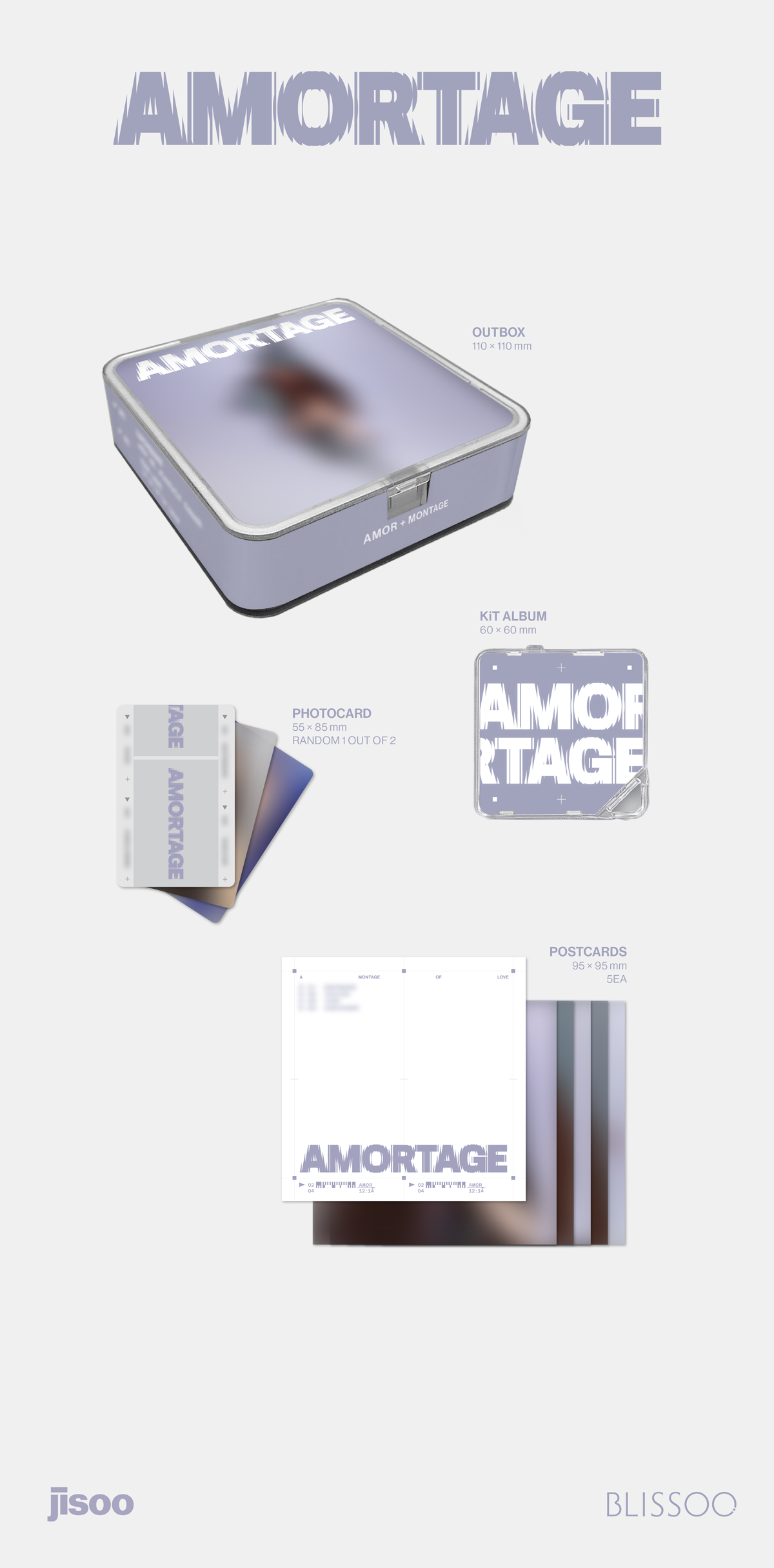 [PRE-ORDER BENEFIT] JISOO MINI ALBUM AMORTAGE (APP Ver.)