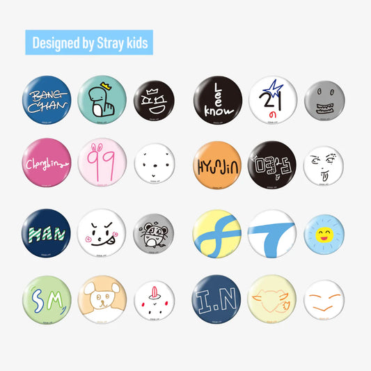 [PRE-ORDER EVENT] Stray Kids World Tour RUN IT JAPAN OFFICIAL MD BADGE SET (3PIECES)
