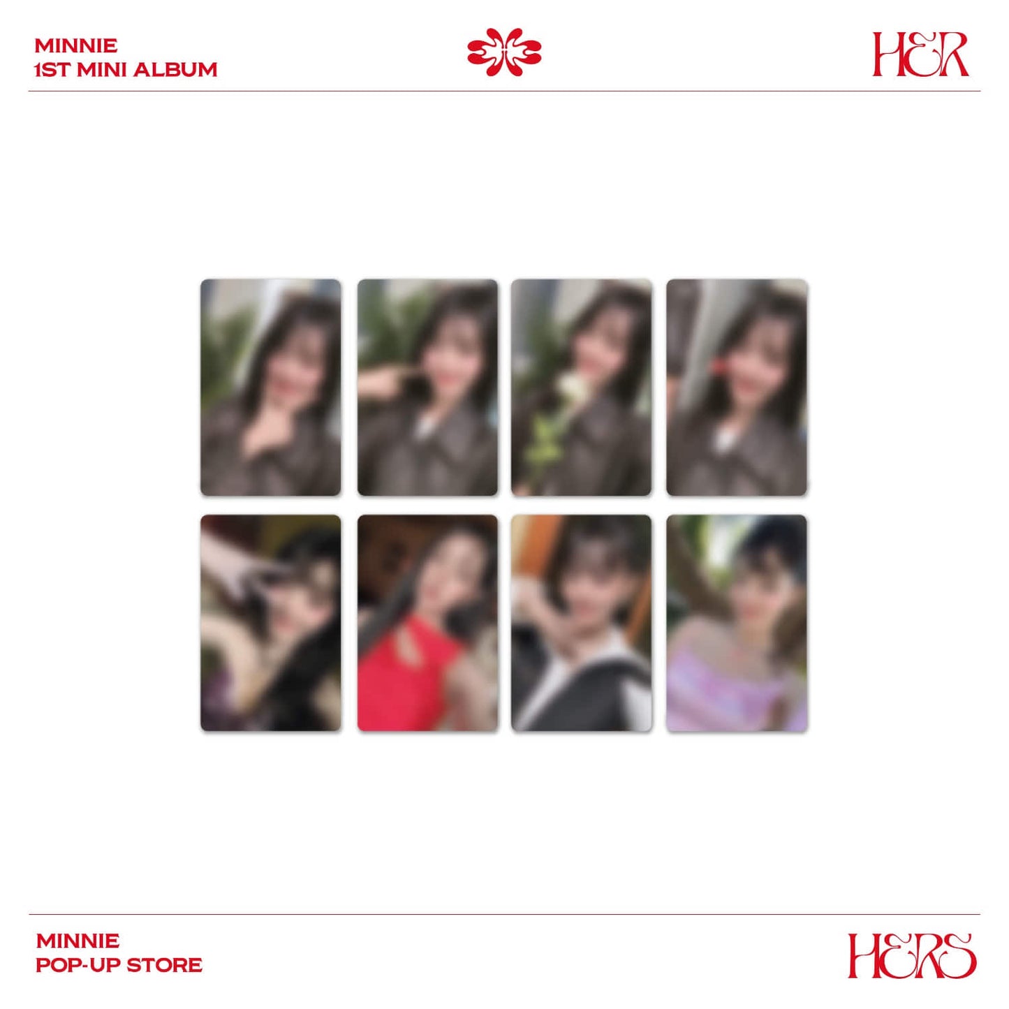 [PRE-ORDER EVENT] (G)I-DLE MINNIE HERS POP-UP STORE OFFICIAL MD PHOTOCARD SET