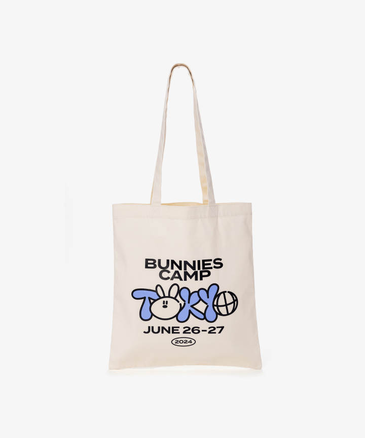 [PRE-ORDER] NewJeans BUNNIES CAMP 2024 TOKYO DOME OFFICIAL MD TOTE BAG (WHITE)