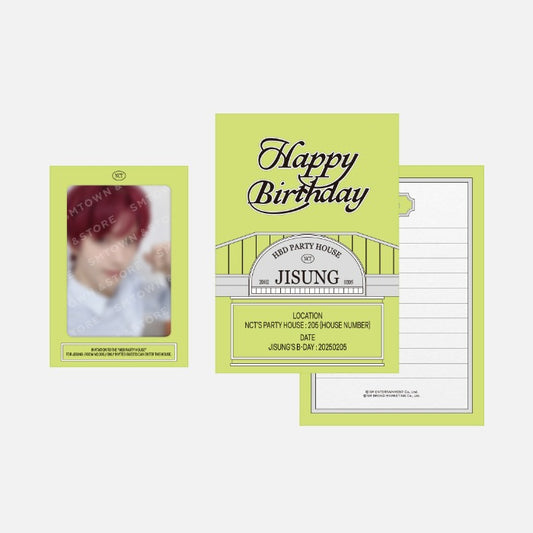 NCT JISUNG OFFICIAL MD ARTIST BIRTHDAY PARTY CARD