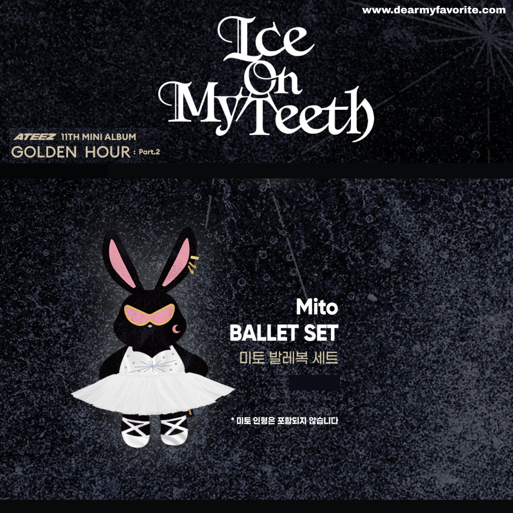 [PRE-ORDER] ATEEZ GOLDEN HOUR : Part.2 POP-UP STORE OFFICIAL MD Mito BALLET SET