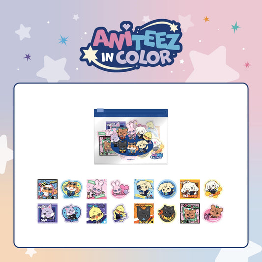 [PRE-ORDER EVENT] ATEEZ X ANITEEZ POP-UP STORE [ANITEEZ IN COLOR] OFFICIAL MD FLAKE STICKER SET