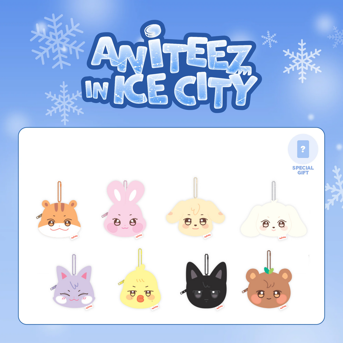 ATEEZ X ANITEEZ POP-UP 'ANITEEZ IN ICE CITY' OFFICIAL MD MINI POUCH