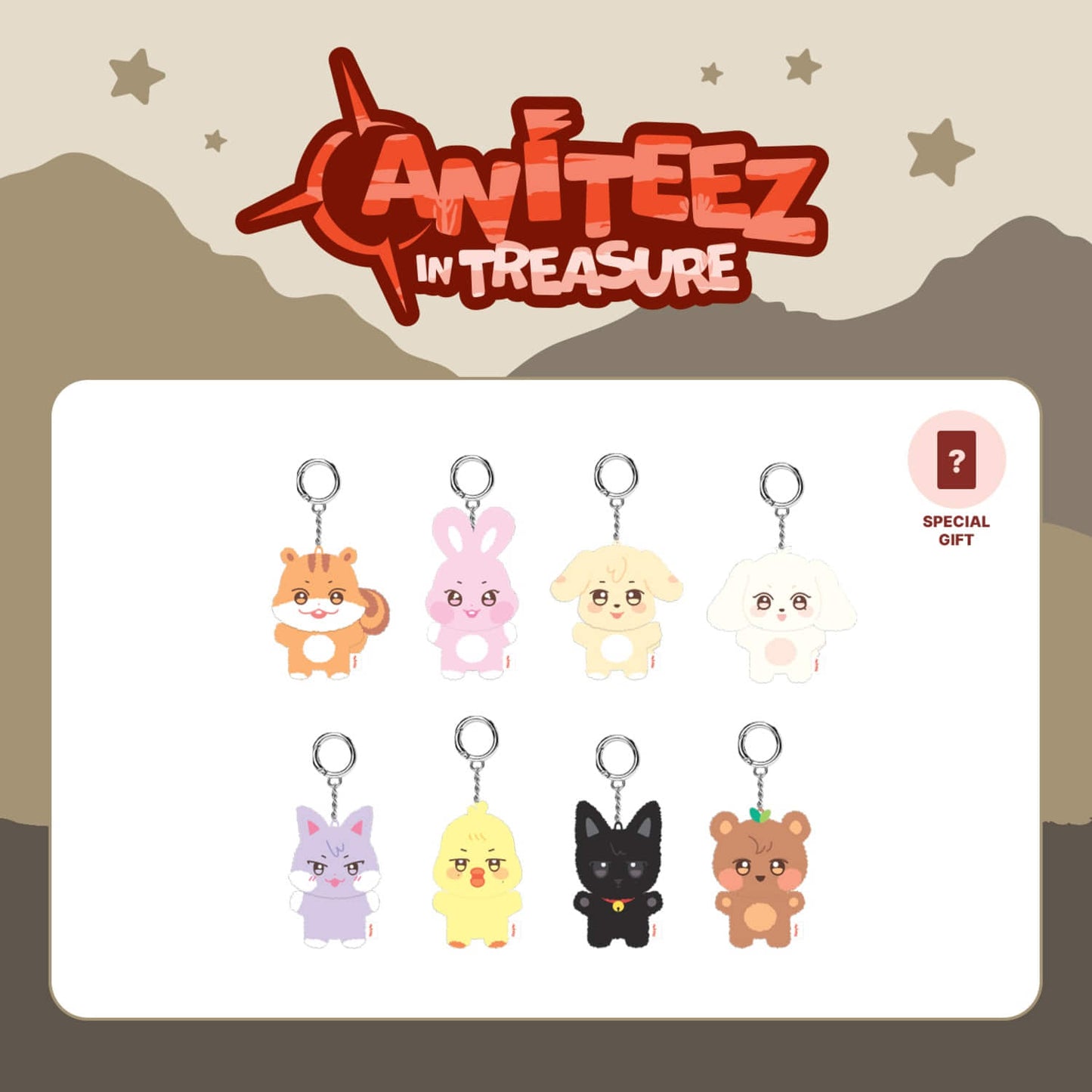 [PRE-ORDER EVENT] ATEEZ 'ANITEEZ in TREASURE' OFFICIAL MD MINI PLUSH