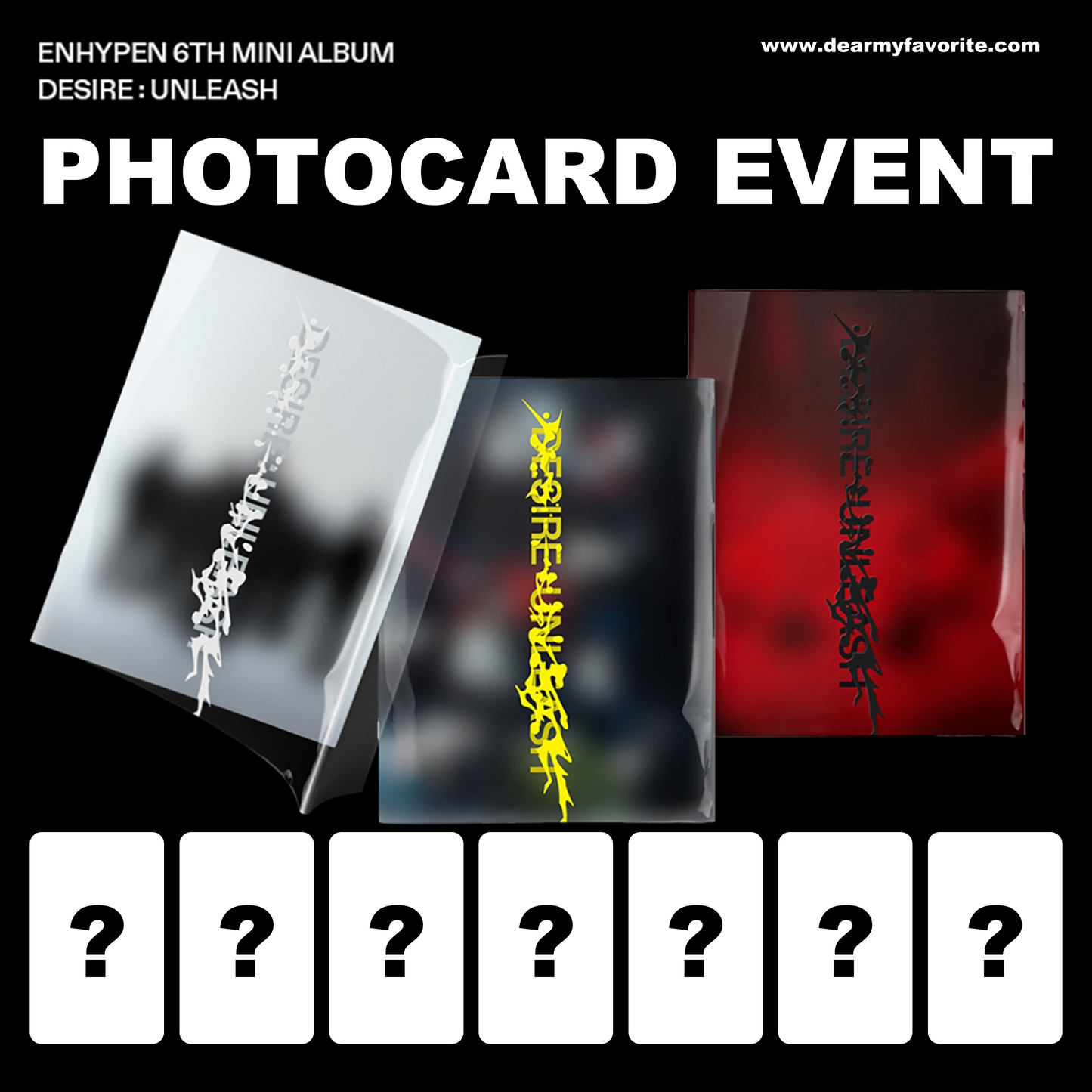 [PRE-ORDER BENEFIT] ENHYPEN 6th Mini Album DESIRE : UNLEASH