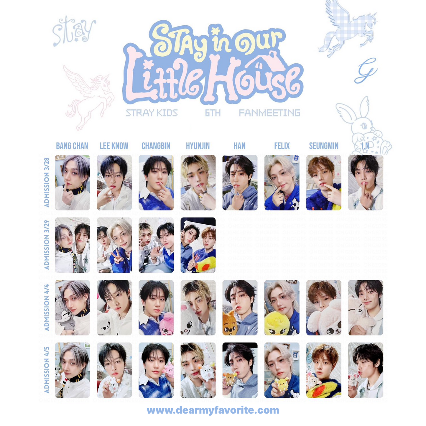 [PRE-ORDER] Stray Kids 6th Fanmeeting <STAY in Our Little House> OFFICIAL STAY ZONE PHOTOCARD