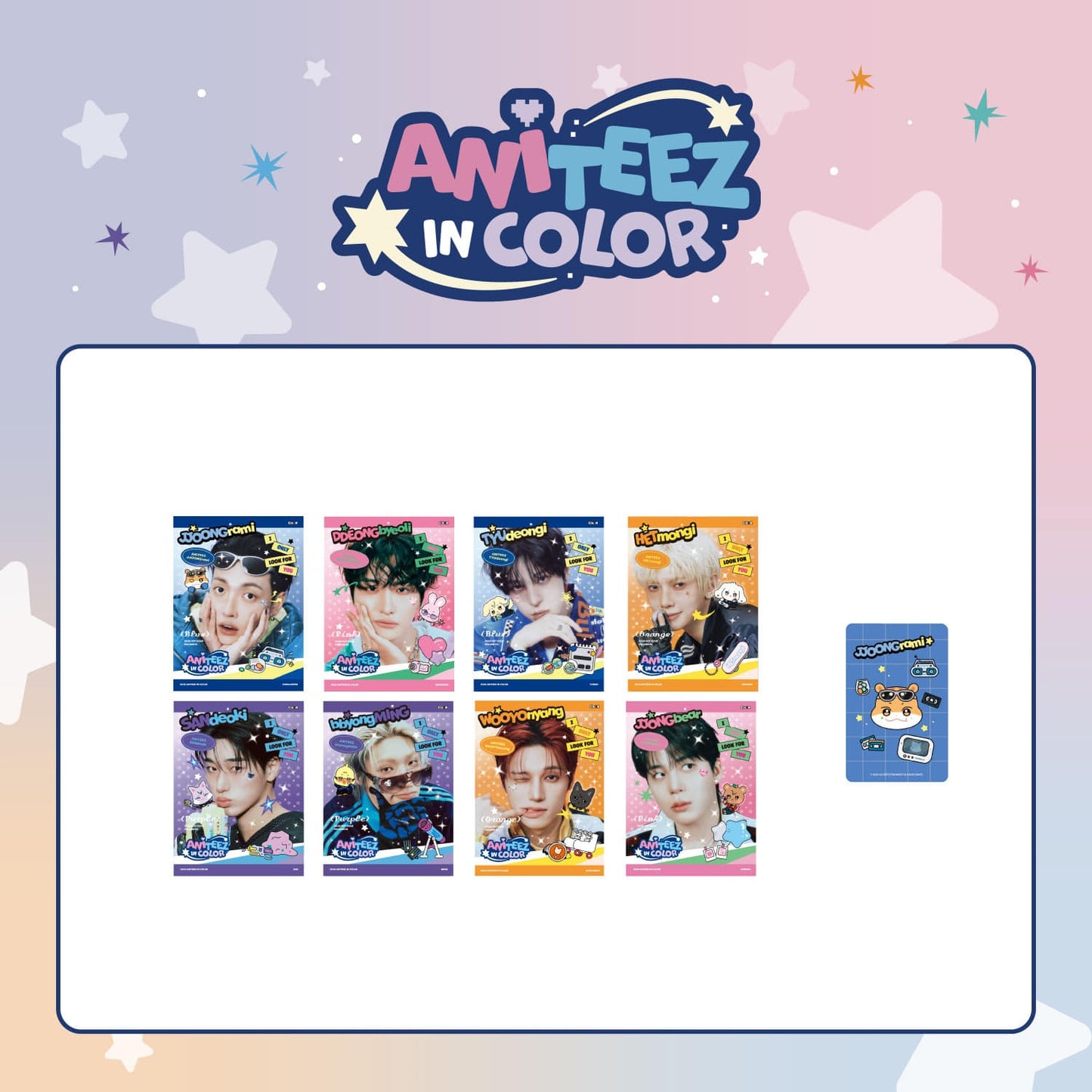[PRE-ORDER EVENT] ATEEZ X ANITEEZ POP-UP STORE [ANITEEZ IN COLOR] OFFICIAL MD MINI PHOTOBOOK
