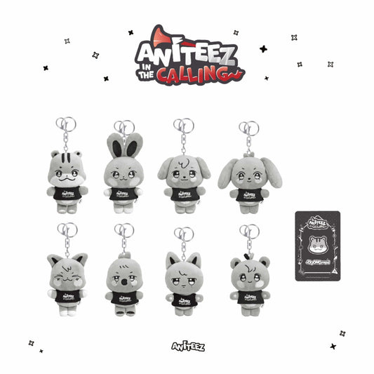 [PRE-ORDER] ATEEZ X ANITEEZ IN THE CALLING OFFICIAL MD THE CALLING ANITEEZ PLUSH KEYRING